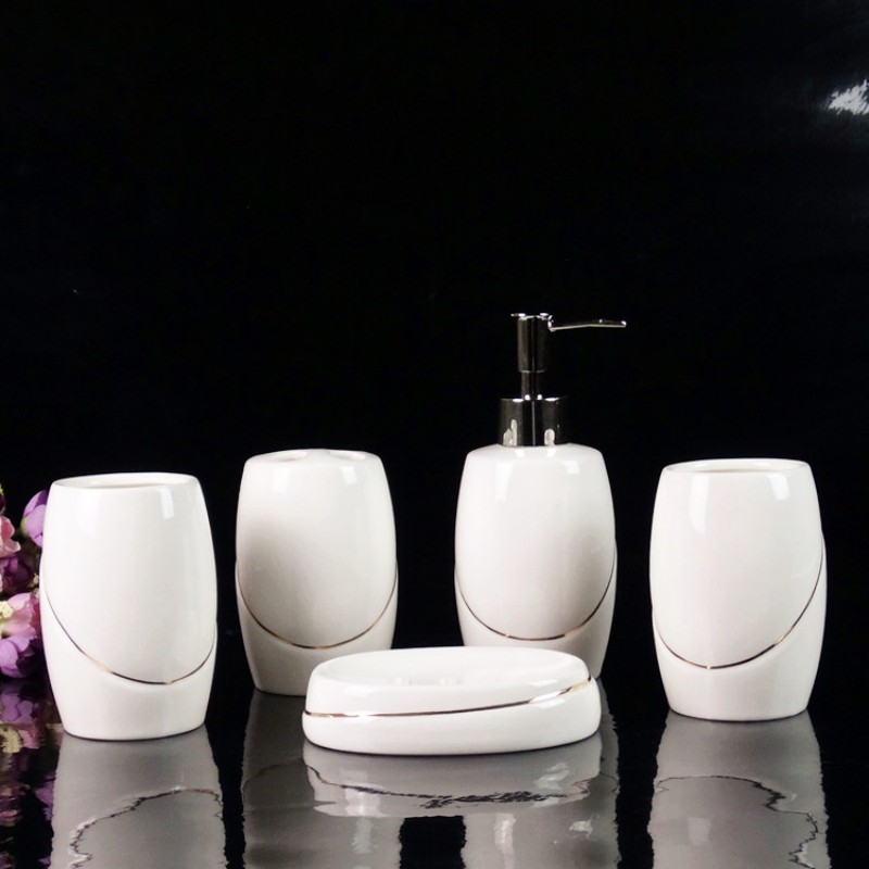 Biały ceramiczny zestaw akceso – Wedding Bathroom Supply Kit recenzja i cena